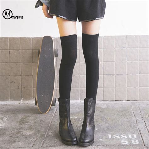 New Sexy Fashion Women Over Knee Thigh High Temptation Cotton Stockings Female Cute Long Cotton