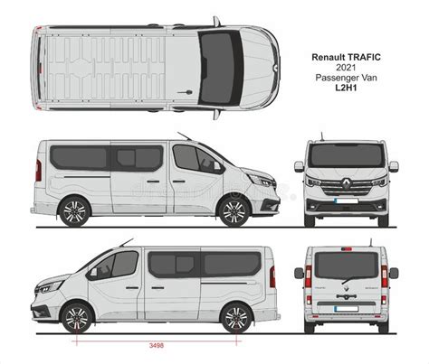 Renault Trafic Passenger Van L2h1 2021 Editorial Image Illustration
