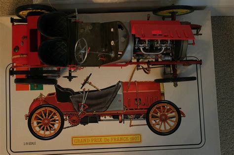 18 Scale 1907 Fiat 130 Hp Grand Prix De France F2 Pocher Model Kit