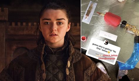 Maisie Williams Marks Her Game Of Thrones Character With Epic Tribute