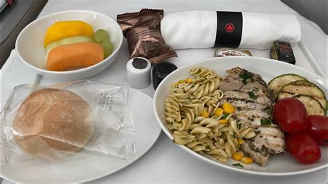 Meal Mondays Air Canada Meal Service Gru Eze Business Class Youtube