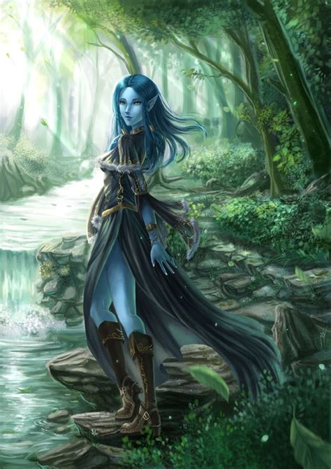 Moon Elf Dungeons And Dragons Characters Character Art Fantasy Races