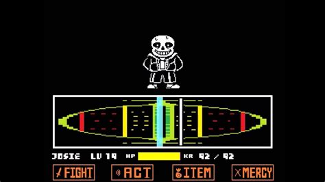 Undertale No Mercy Sans Fight First Try Youtube