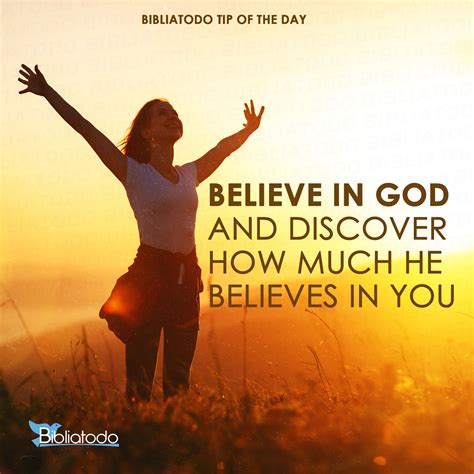 Believe In God And Discover How Much He Believes In You En Con 1931 Christian Pictures