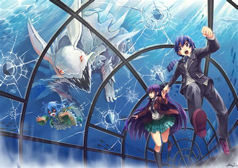 Yatogami Tooka Yoshino Itsuka Shidou And Zadkiel Date A Live Drawn