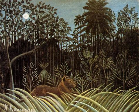 Jungle With Lion 1904 1910 Henri Rousseau