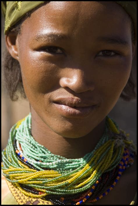 Beautiful Woman In Kalahari Namibia The Ju Hoansi Bushmen Flickr