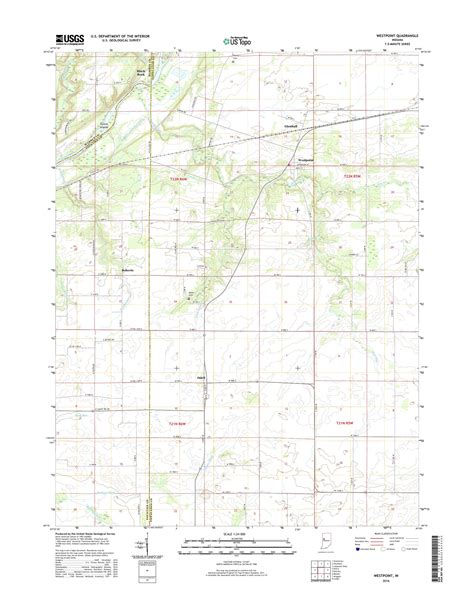 Mytopo Westpoint Indiana Usgs Quad Topo Map