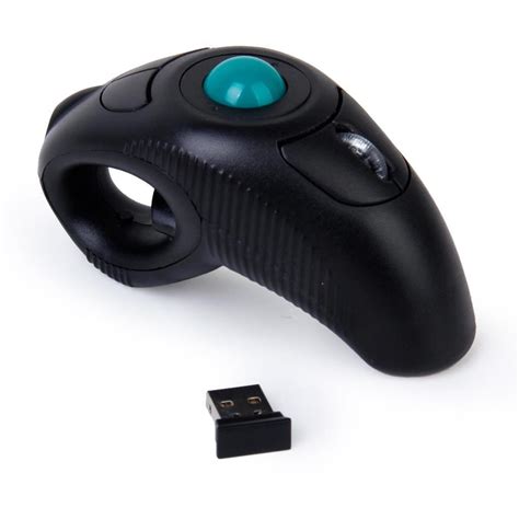 Digital 24ghz Wireless Trackball Mouse Ergonomic Design Finger Using