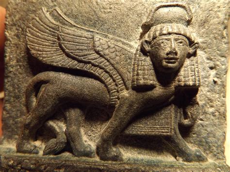 Mesopotamian Assyrian Art Striding Sphinx Of Nimrud Egyptian