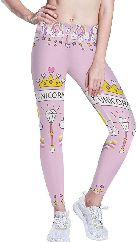 Deziro High Waist Yoga Pants Lovely Unicorn Yoga Pants With