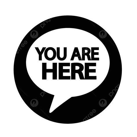 You Are Here Icon Here You Sign Png And Vector With Transparent