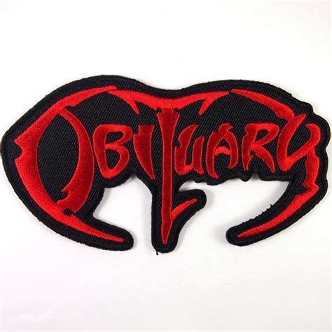 Obituary Heavy Meatal Rock Punk Music Band Logo Patch Sew Iron On