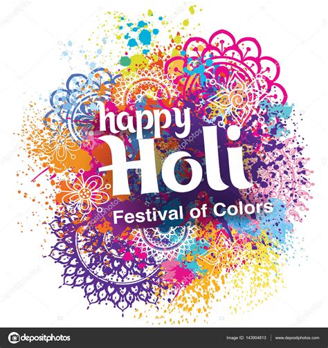 Happy Holi Festival Of Colors Stock Vector Image By ©wikki33 143904813