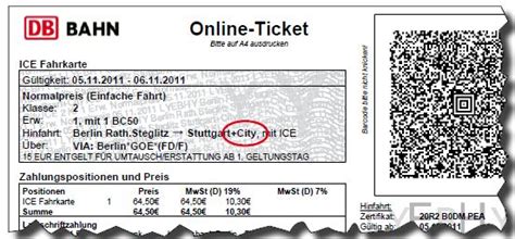 City Ticket Bahn