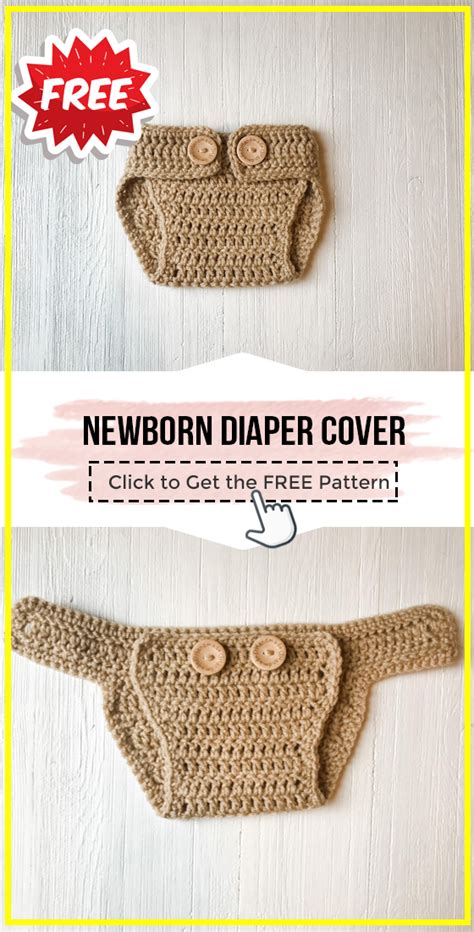Free Newborn Crochet Diaper Cover Pattern This Simplistic Diaper Cover
