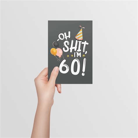 60th Birthday Card Funny 60th Birthday Card 60th Birthday Etsy