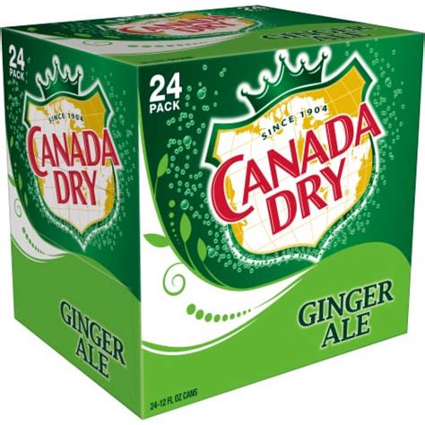 Canada Dry Ginger Ale Soda Cans 24 Pk 12 Fl Oz Marianos