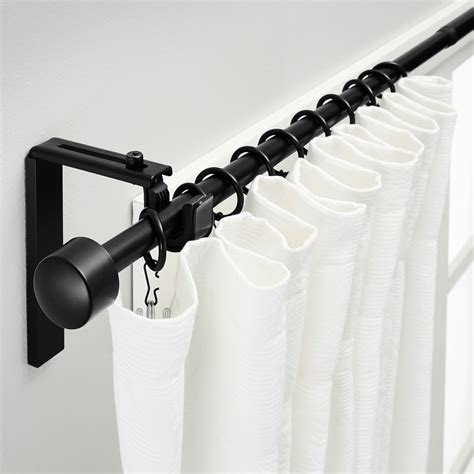 RÄcka Curtain Rod Combination Black Ikea