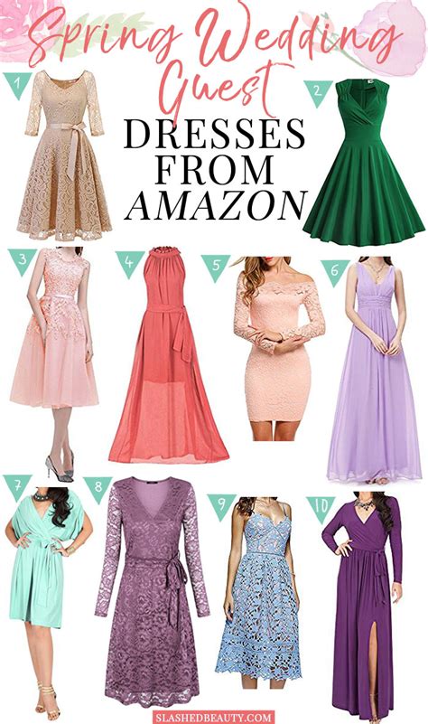 Wedding guest dresses for spring 2018 : 10 Spring Wedding Guest Dresses from Amazon | Slashed Beauty