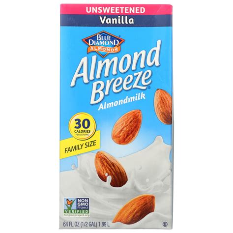 Almond Breeze Almond Milk Unsweetened Vanilla 64 Fl Oz