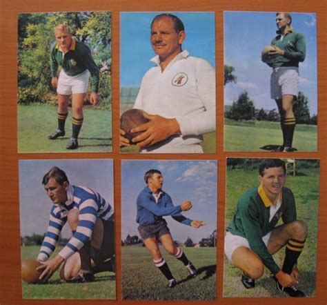 Rugby Gloss Postcard Size Photos Of 24 Different Former Springbok