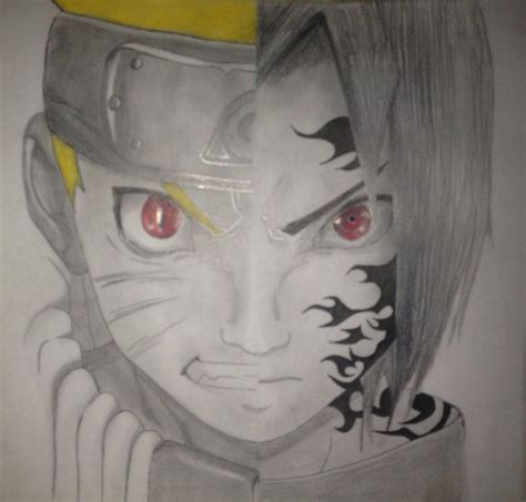 Anime Drawing Easy Half Face ~ Sketch Naruto Characters Drawing Face