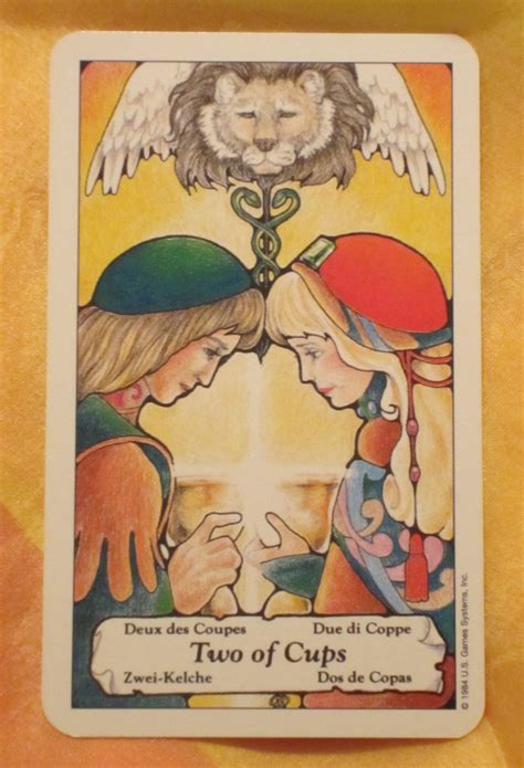 Two Of Cups ~ Tarot Card For Friday Daily Tarot Girl
