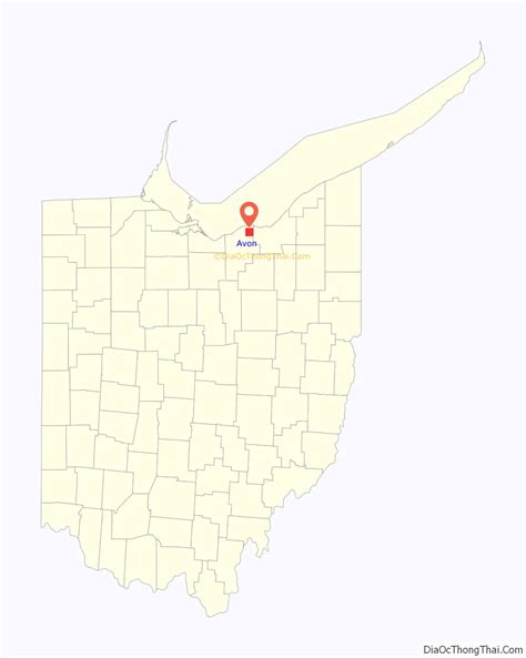 Map Of Avon City Ohio