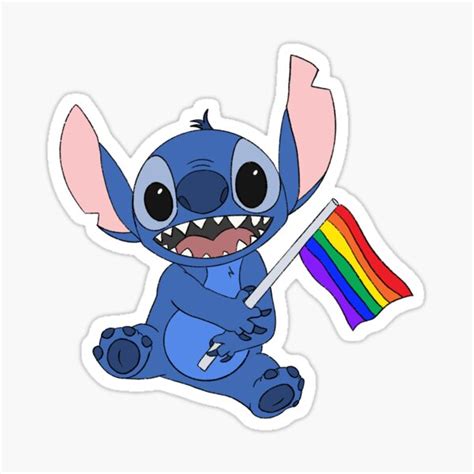 Pride Stitch Sticker For Sale By Kenzbee Redbubble