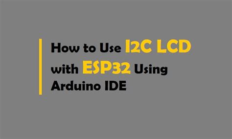 I2c Lcd With Esp32 And Esp8266 Using Micropython In 2022 Iot Internet