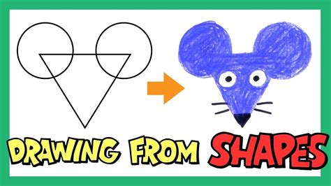 Drawing Shapes For Kids Drawing Animals With Shapes Learn Shapes