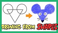 Drawing Shapes for Kids | Drawing Animals with Shapes | Learn Shapes ...