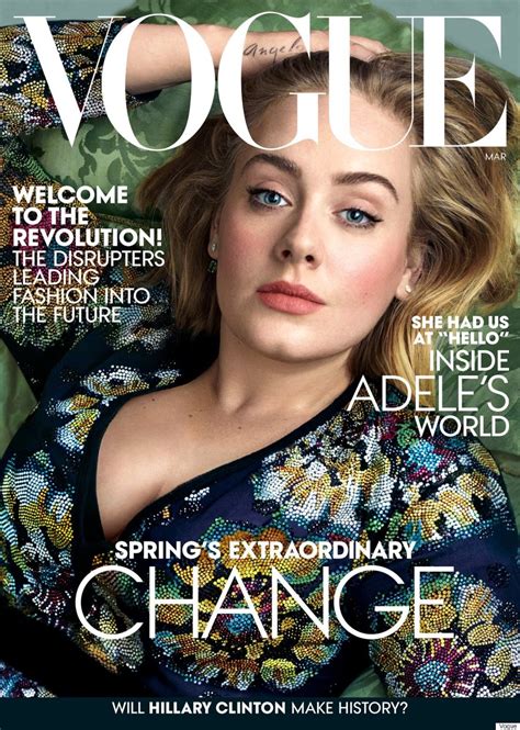 Adele Covers Vogues March 2016 Issue