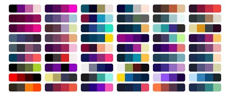 Vector Color Palette Set Design Template 14398513 Vector Art At Vecteezy