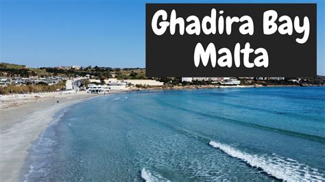 Ghadira Bay Malta 032022 With Drone Shots English Subtitles Youtube