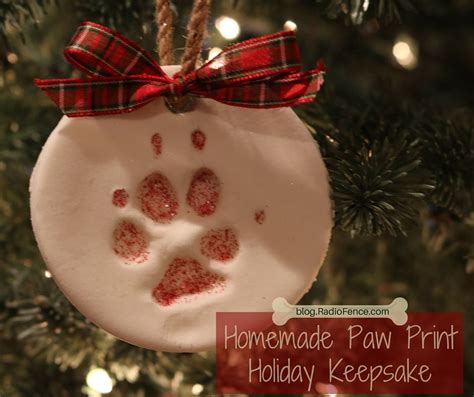 Homemade Paw Print Clay Ornament Paw Print Ornament Diy Christmas