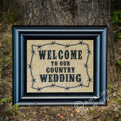 Country Wedding Signs