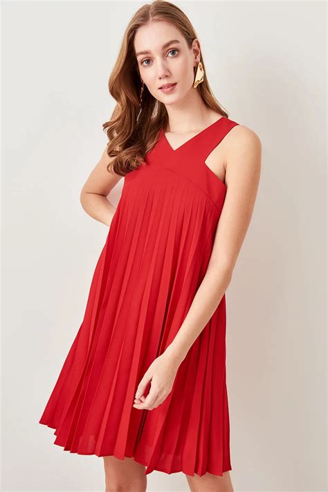 Trendyol Red Dress Twoss Ie Piliseli In Dresses From Women S