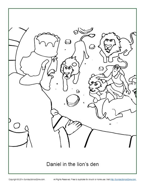 Free Printable Coloring Pages Daniel And The Lions Den Coloring Pages