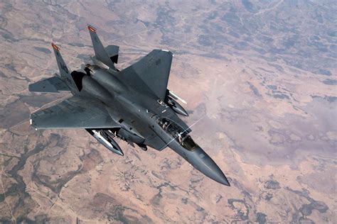 A Us Air Force F 15e Strike Eagle Flies Over Iraq Picryl Public