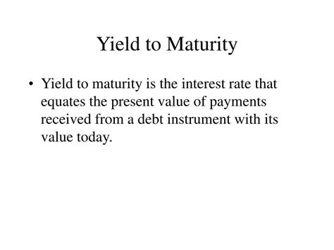 Ppt Interest Rates And Returns Some Definitions And Formulas