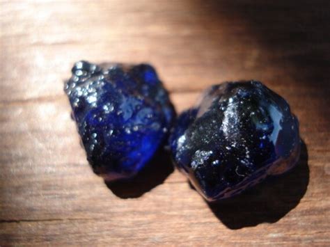 Rough Blue Sapphires 2 Big Raw Uncut Sapphires Genuine Raw