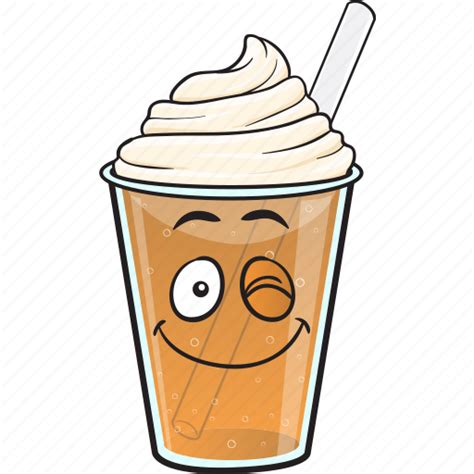 Cartoon Coffee Cup Emoji Iced Plastic Icon Download On Iconfinder