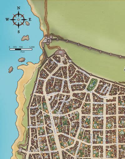 Waterdeep Sea Ward Fantasy City Map Dnd World Map D D Maps