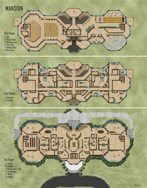 Image Result For Mini Mansion Floor Plans Castle Fantasy World Map