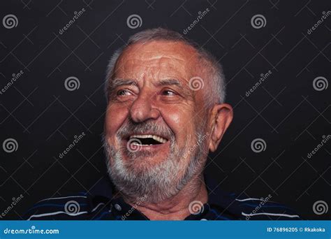 Laughing Old Man 2 Stock Image Image Of Color Mature 76896205