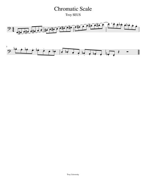 Chromatic Scale Sheet Music For Piano Solo