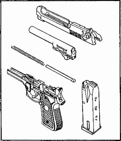 Beretta Pistol Parts 9mm Magazine Drawing Guns