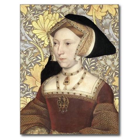 Queen Jane Seymour Portrait Postcard Wives Of Henry Viii King Henry